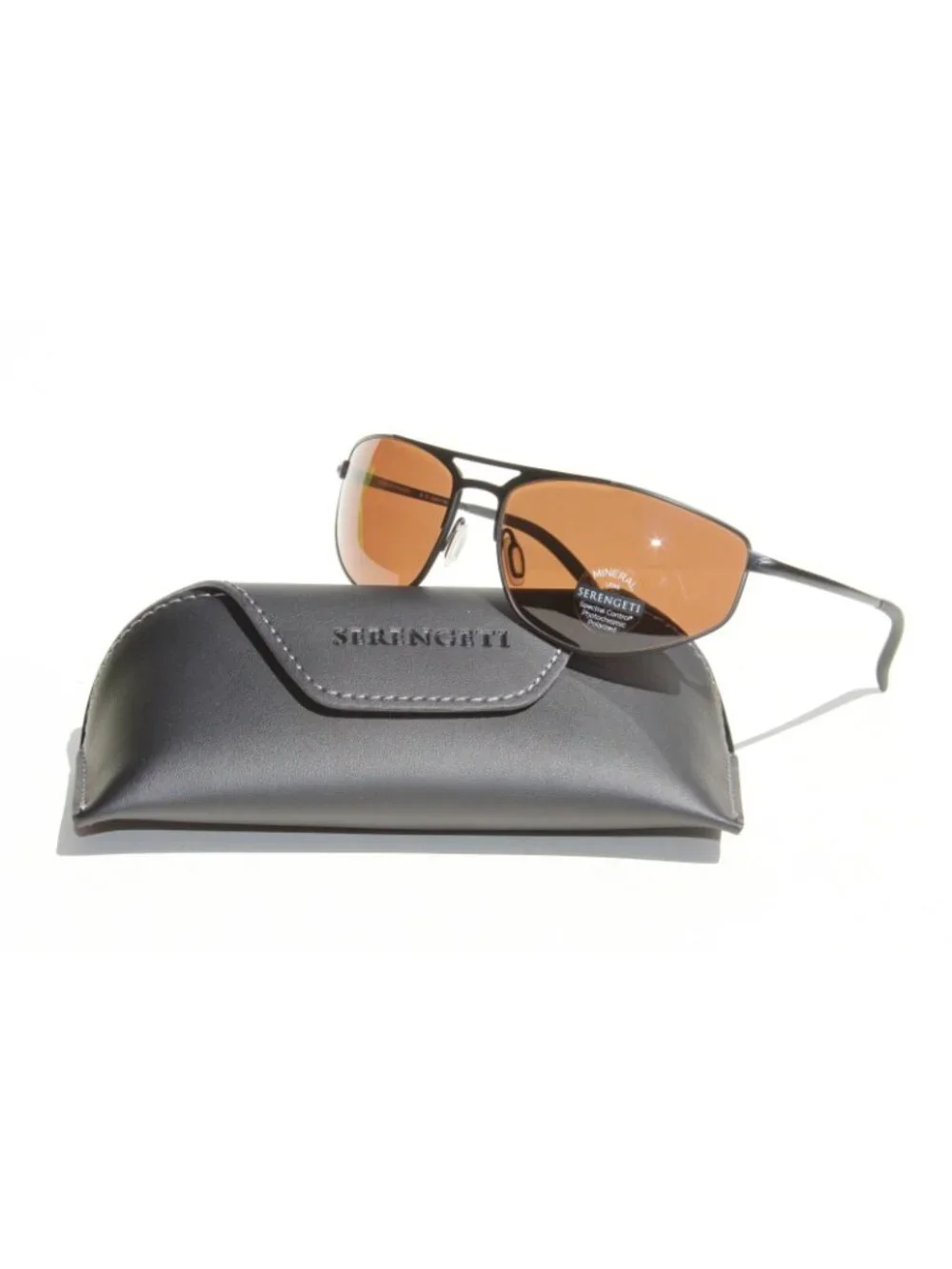 SERENGETI Masten POLARIZED Sunglasses Matte Black/Drivers NEW SS579001 Italy